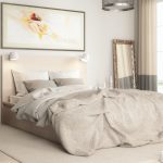 Contemporary Bedroom Arrangement – 3d visualization